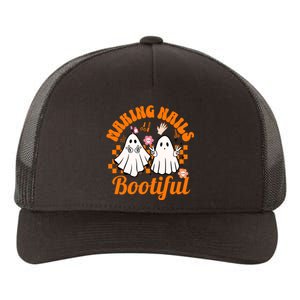 Making Nails Bootiful Halloween For Nail Technicians Artists Yupoong Adult 5-Panel Trucker Hat