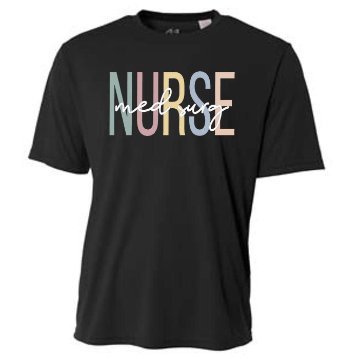 MedicalSurgical Nursing Boho Med Surg Nurse Cooling Performance Crew T-Shirt