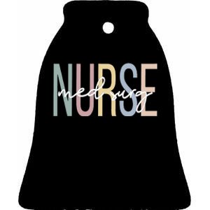 MedicalSurgical Nursing Boho Med Surg Nurse Ceramic Bell Ornament