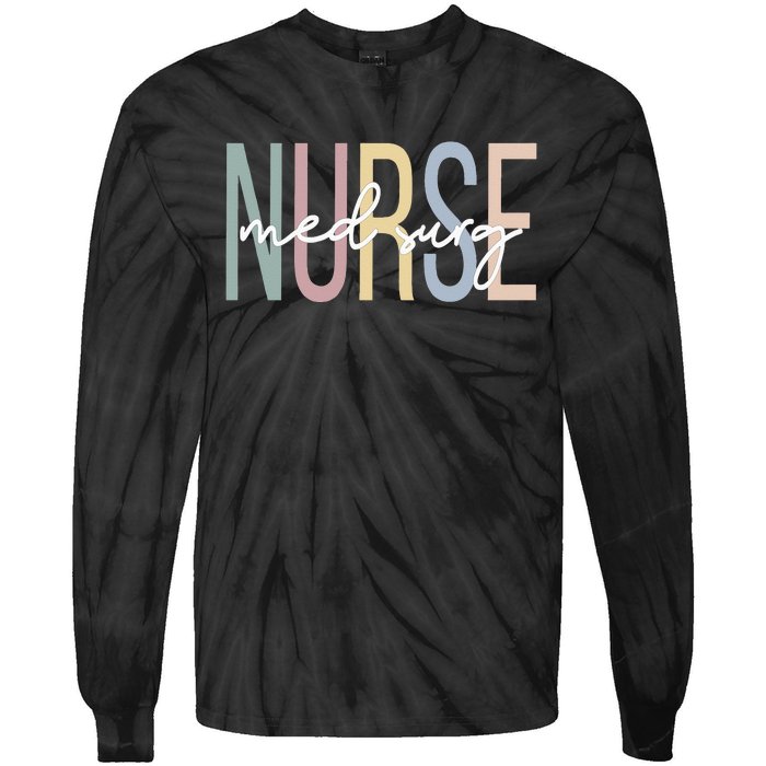 MedicalSurgical Nursing Boho Med Surg Nurse Tie-Dye Long Sleeve Shirt