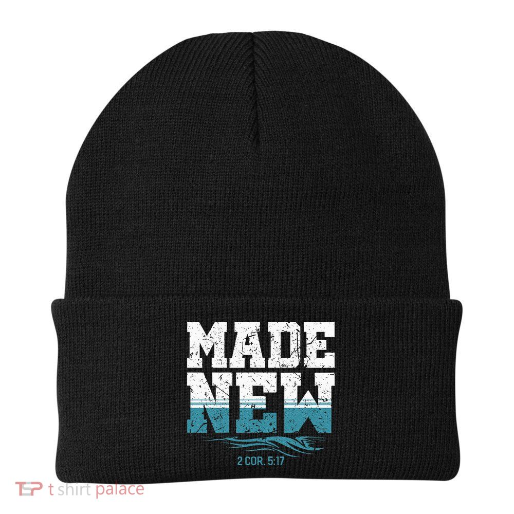 Made New Baptism Christian Beanie