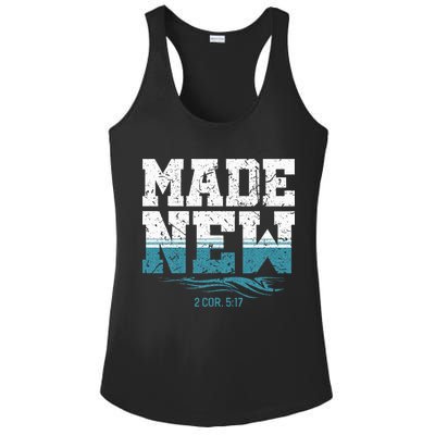 Made New Baptism Christian Ladies PosiCharge Competitor Racerback Tank