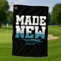 Made New Baptism Christian Golf Towel