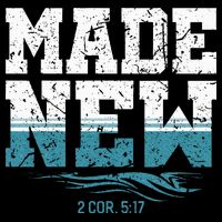 Made New Baptism Christian Cropped Pullover Crew