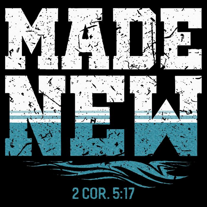 Made New Baptism Christian Cropped Pullover Crew