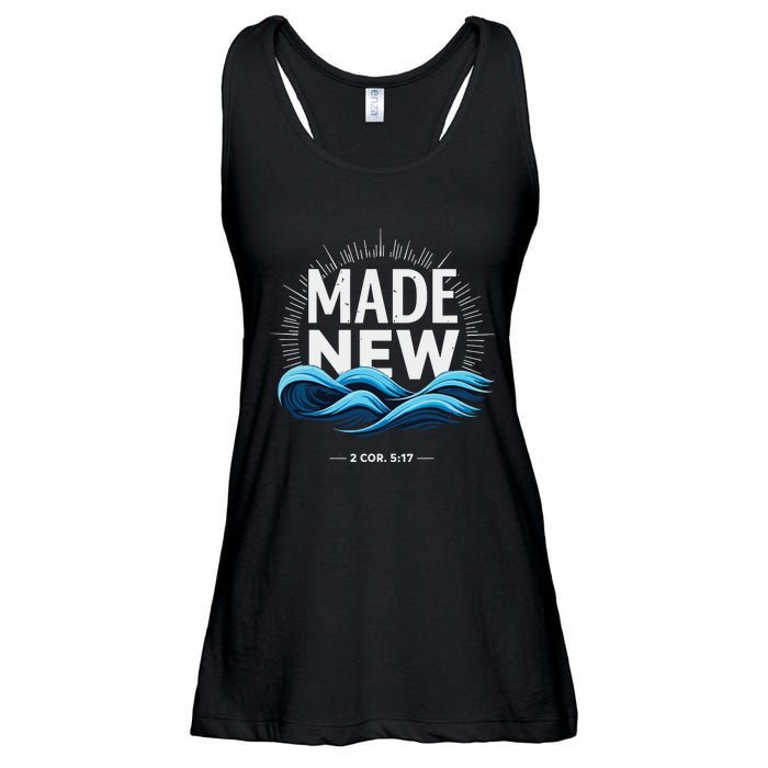 Made New Baptized Baptism Ladies Essential Flowy Tank