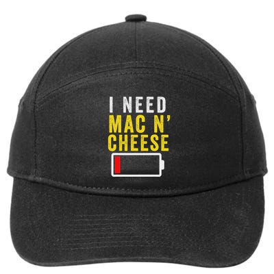 Mac N Cheese Macaroni And Cheese 7-Panel Snapback Hat