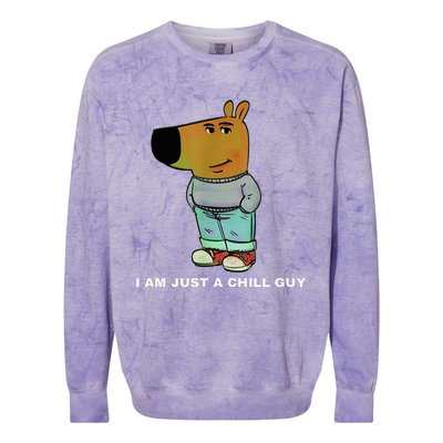 My New Character Is A Chill Guy Meme Funny Chill Guy Meme Colorblast Crewneck Sweatshirt