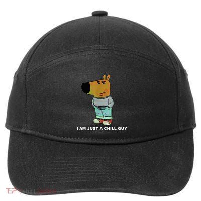 My New Character Is A Chill Guy Meme Funny Chill Guy Meme 7-Panel Snapback Hat