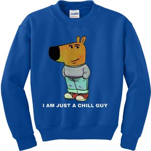 My New Character Is A Chill Guy Meme Funny Chill Guy Meme Kids Sweatshirt