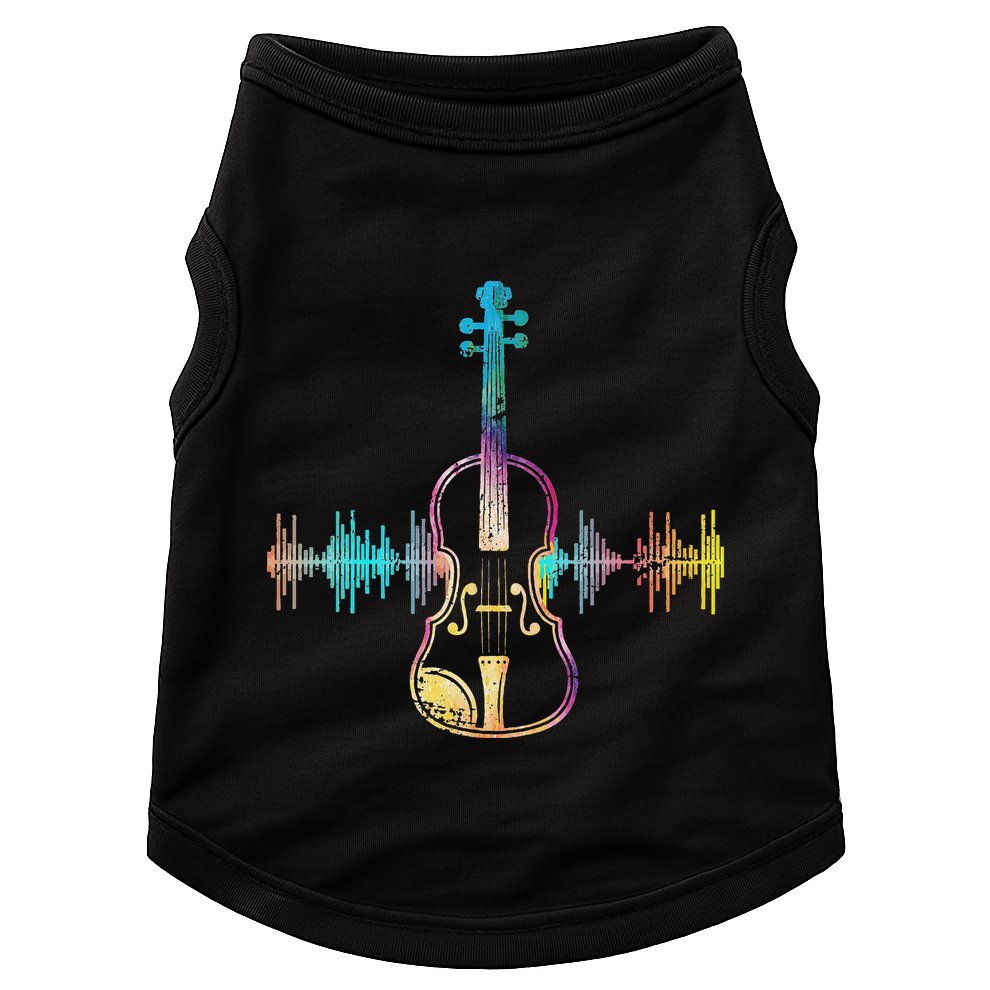 Music Notes Classical Musician Violin Player Gift Violin Doggie Tank