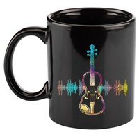Music Notes Classical Musician Violin Player Gift Violin 11oz C Handle Ceramic Mug