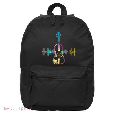 Music Notes Classical Musician Violin Player Gift Violin 16 in Basic Backpack