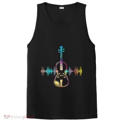 Music Notes Classical Musician Violin Player Gift Violin PosiCharge Competitor Tank
