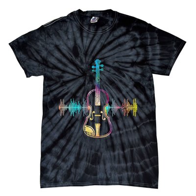 Music Notes Classical Musician Violin Player Gift Violin Tie-Dye T-Shirt