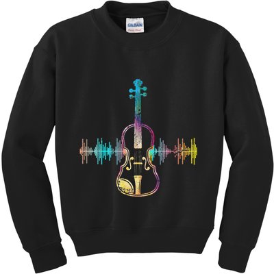 Music Notes Classical Musician Violin Player Gift Violin Kids Sweatshirt