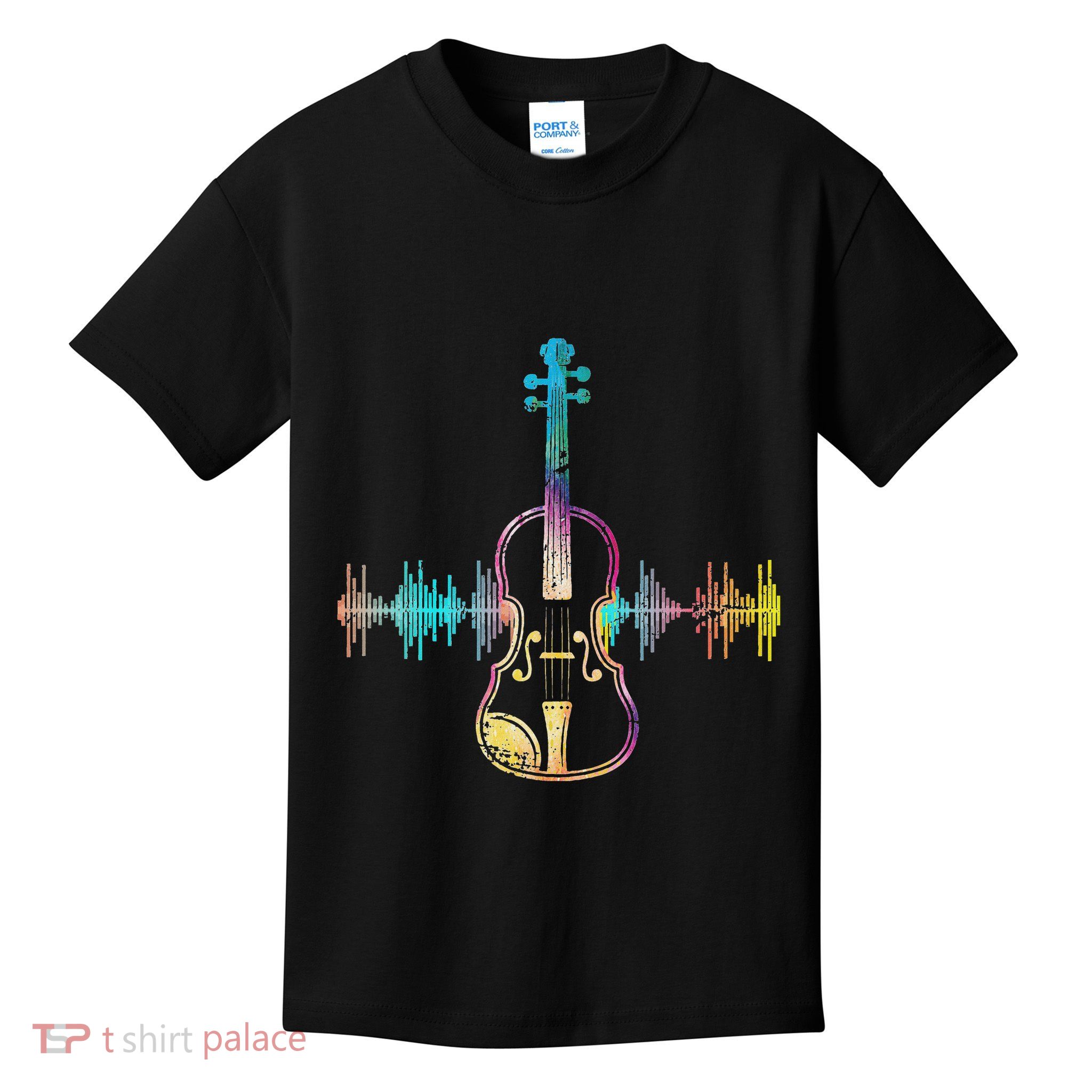 Music Notes Classical Musician Violin Player Gift Violin Kids T-Shirt