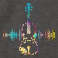 Music Notes Classical Musician Violin Player Gift Violin Vector Backpack