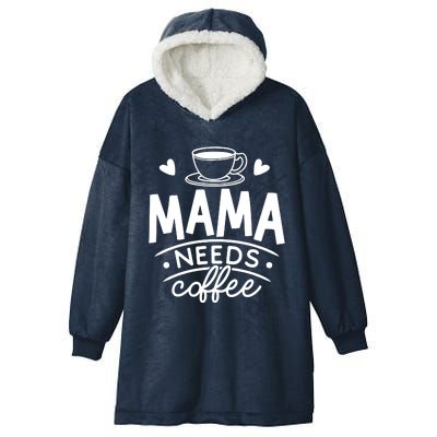 Mama Needs Coffee Hooded Wearable Blanket