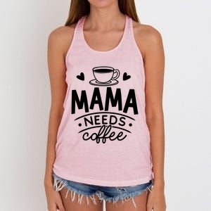 Mama Needs Coffee Women's Knotted Racerback Tank