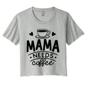 Mama Needs Coffee Women's Crop Top Tee