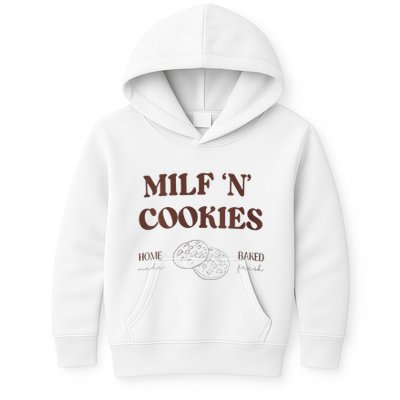 Milf ‘N’ Cookies Home Made Baked Fresh Funny MotherS Day Kids Hoodie