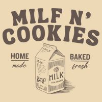 Milf N Cookies Stay At Home Drawstring Bag