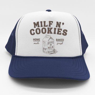 Milf N Cookies Stay At Home Trucker Hat