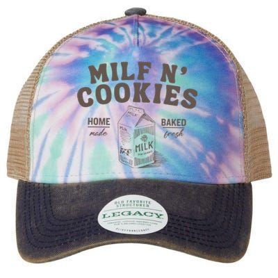 Milf N Cookies Stay At Home Legacy Tie Dye Trucker Hat