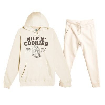 Milf N Cookies Stay At Home Premium Hooded Sweatsuit Set