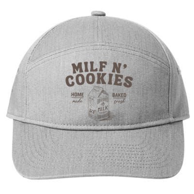 Milf N Cookies Stay At Home 7-Panel Snapback Hat