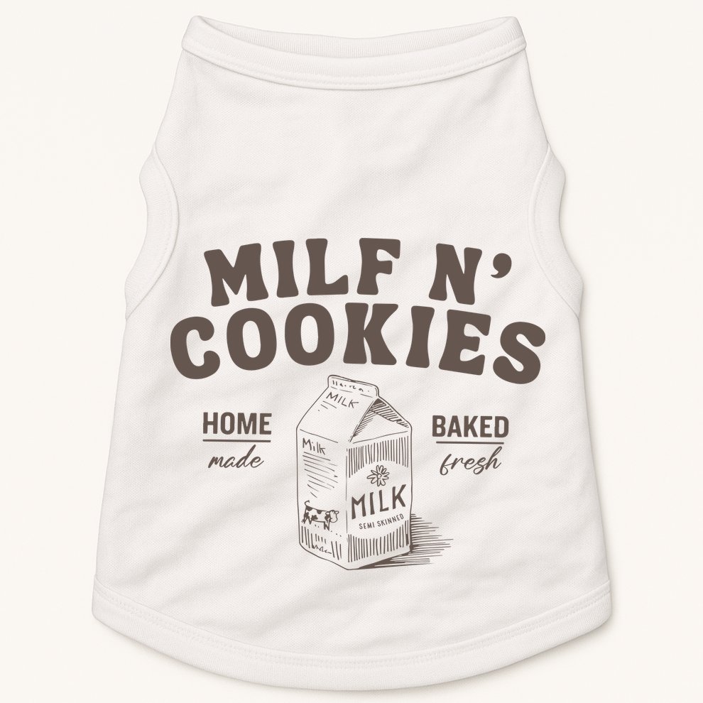 Milf N Cookies Stay At Home Doggie Tank