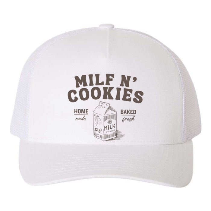 Milf N Cookies Stay At Home Yupoong Adult 5-Panel Trucker Hat