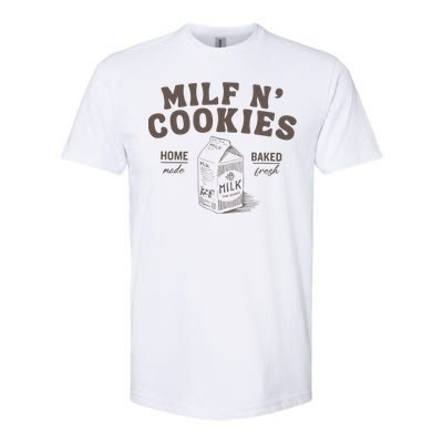 Milf N Cookies Stay At Home Softstyle® CVC T-Shirt