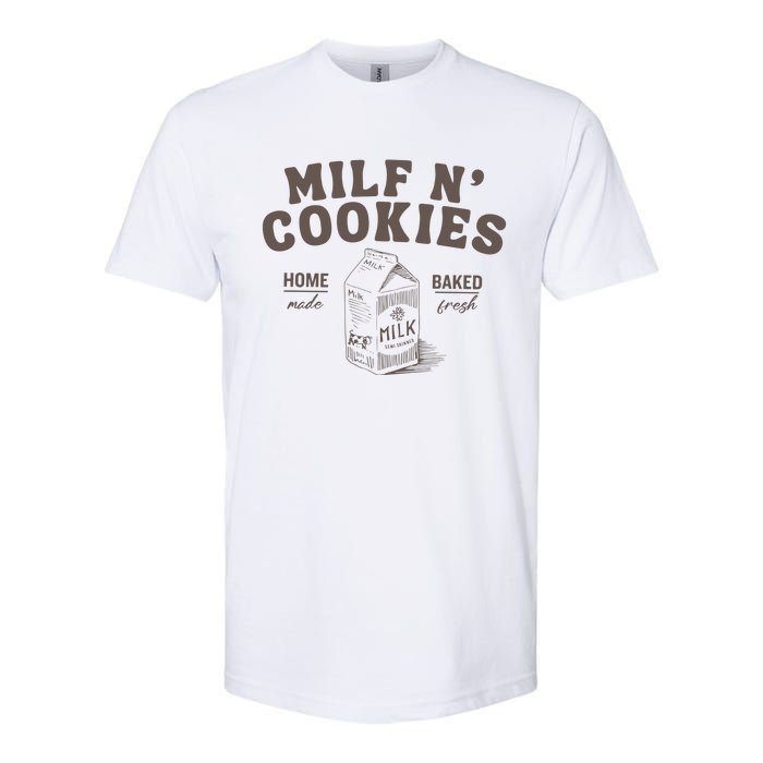 Milf N Cookies Stay At Home Softstyle CVC T-Shirt