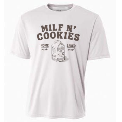 Milf N Cookies Stay At Home Cooling Performance Crew T-Shirt