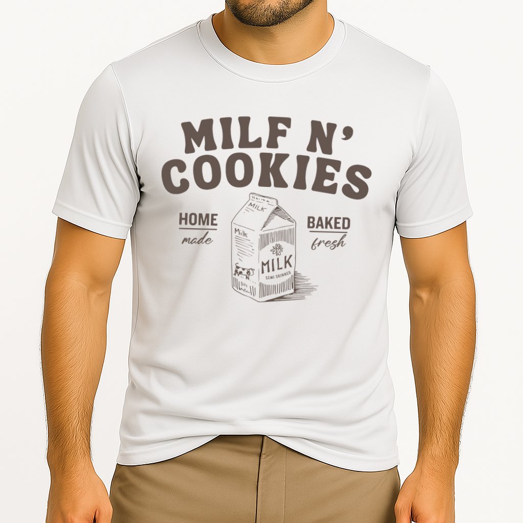 Milf N Cookies Stay At Home Cooling Performance Crew T-Shirt