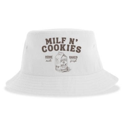 Milf N Cookies Stay At Home Sustainable Bucket Hat