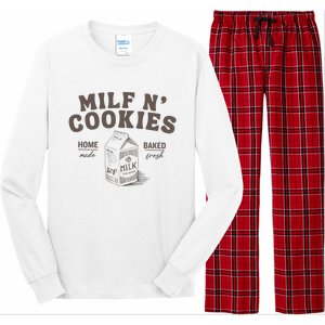 Milf N Cookies Stay At Home Long Sleeve Pajama Set