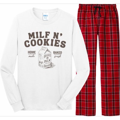 Milf N Cookies Stay At Home Long Sleeve Pajama Set