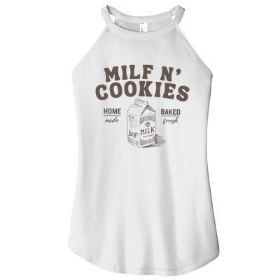 Milf N Cookies Stay At Home Women’s Perfect Tri Rocker Tank