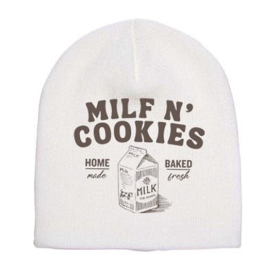 Milf N Cookies Stay At Home Short Acrylic Beanie