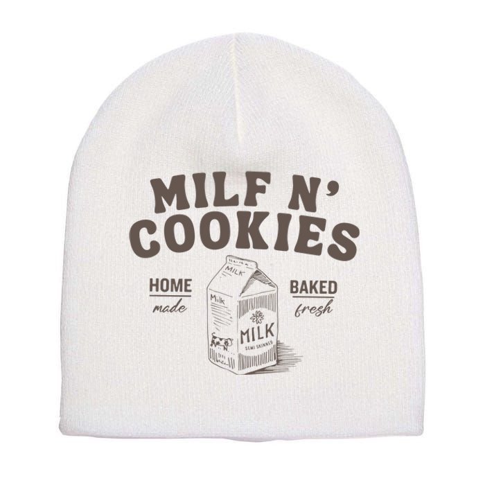 Milf N Cookies Stay At Home Short Acrylic Beanie