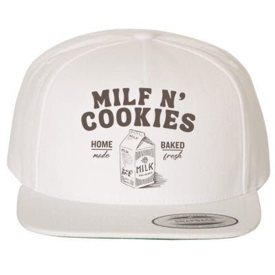 Milf N Cookies Stay At Home Wool Snapback Cap