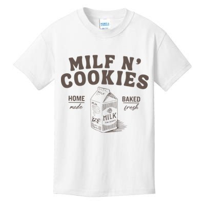 Milf N Cookies Stay At Home Kids T-Shirt