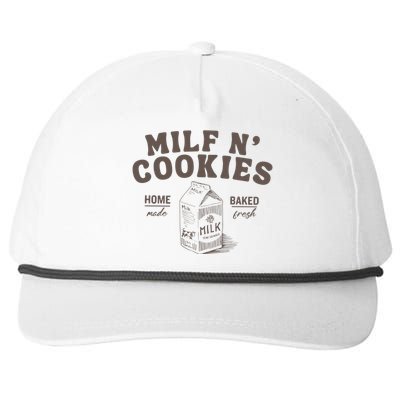 Milf N Cookies Stay At Home Snapback Five-Panel Rope Hat