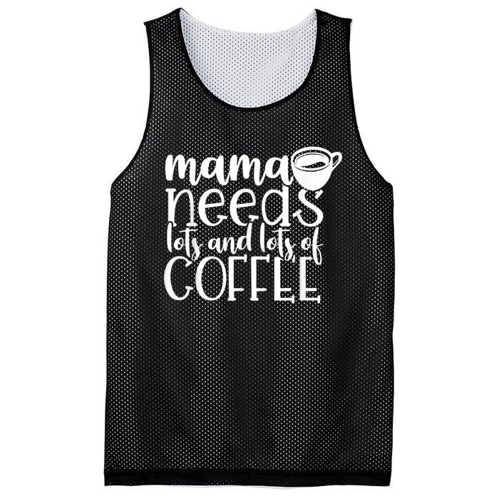 Mama Needs Coffee Funny Mom Sayings Gifts Women Mesh Reversible Basketball Jersey Tank