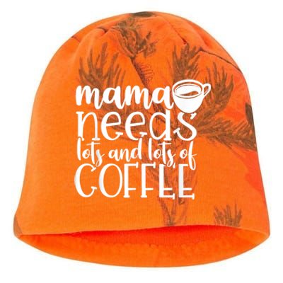 Mama Needs Coffee Funny Mom Sayings Gifts Women Kati - Camo Knit Beanie