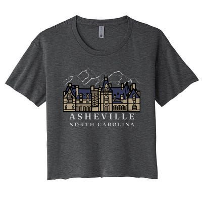 Mountains North Carolina Asheville Biltmore. Women's Crop Top Tee