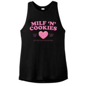 Milf N Cookies Love Home Made Baked Fresh Keep You Coming Ladies PosiCharge Tri-Blend Wicking Tank